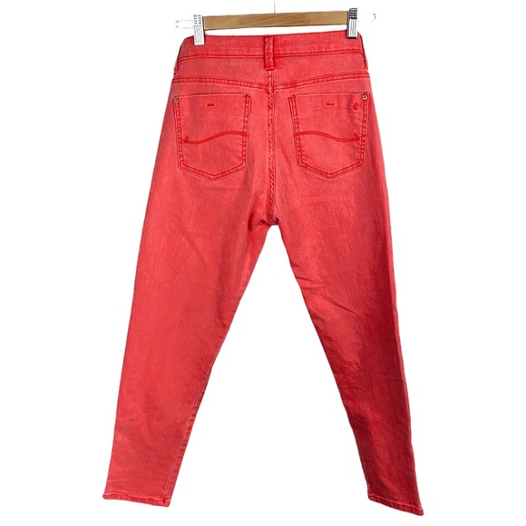Lee Gold Label Vintage Zip Up Ankle Skinny Jeans Coral Pink - Picture 3 of 10